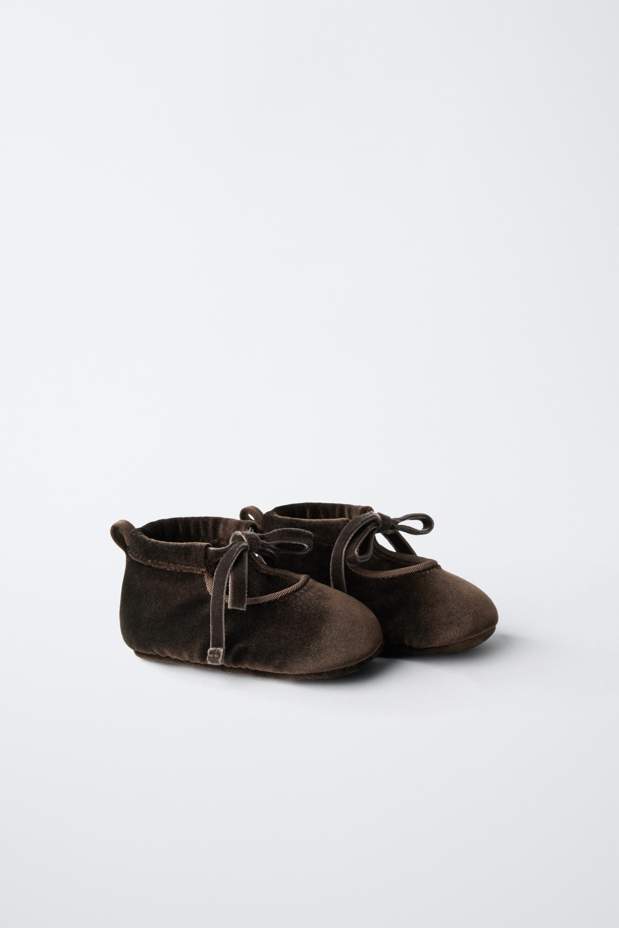 VELVET BOW BALLET FLATS